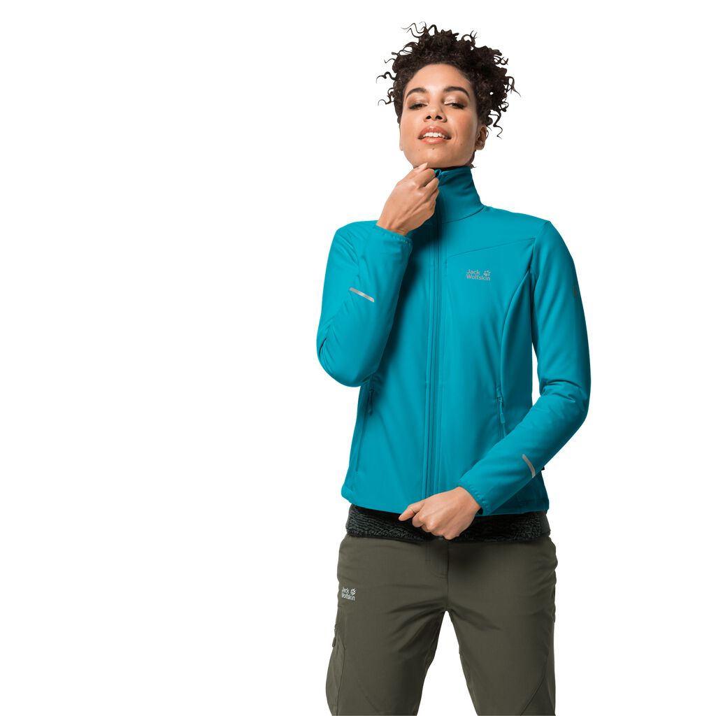 Jack Wolfskin DELTA TOUR Vestes Femme Bleu Foncé - NMAIRJO-34